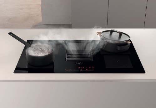Cappa integrata su piano cottura a induzione per Cucina Moderna- Neziosi